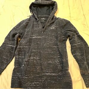 Hollister Charcoal Half Zip-Up Hoodie